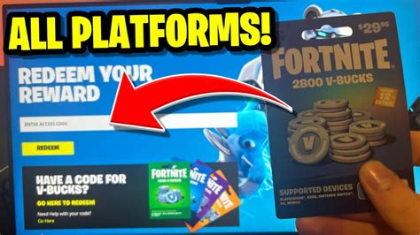 v bucks fortnite gavekort|REDEEM YOUR V.